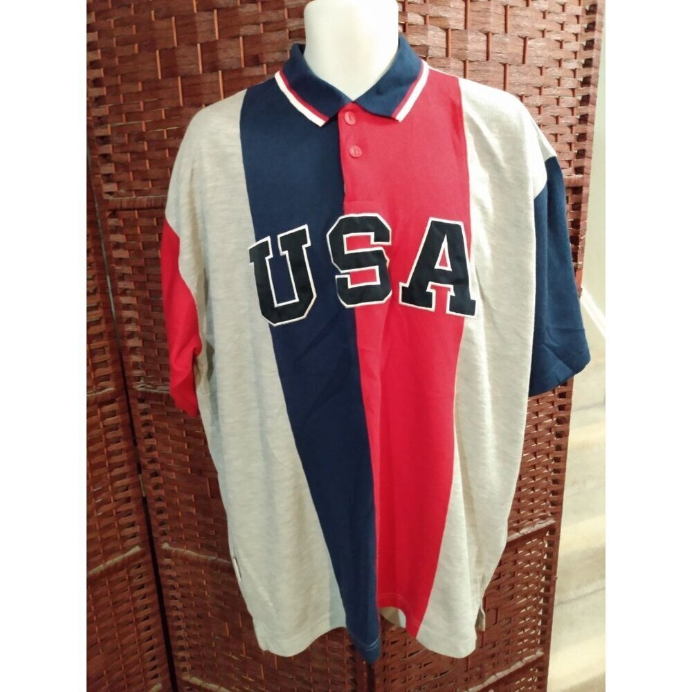 Vintage 1996 Atlanta Olympics USA Polo Shirt XXL 90s Olympic Shirt 90s
